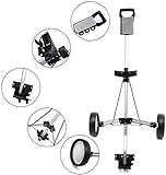 ★ Robustes Leichtigkeits-Design: Es verfügt über ein geringes Gewicht von weniger als 30 kg und wird aufgrund seines Stahlrahmens häufig als starker und robuster Golf-Pull-Trolley für Golfer eingesetzt. Mit einem prägnanten und stilvollen Körper kann es Ihre Golftaschen wie erwartet perfekt unterbringen.