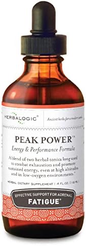 Peak Power Liquid Herb Drops – Stimulant-Free Natural Energy Formula to Combat Adrenal Fatigue & Improve Physical Stamina – Contains American Ginseng & Astragalus – 4 Fl. Oz.