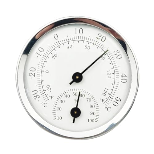 ミニポインター温度計湿度計室内温度湿度計センサー家庭用品(Silver)