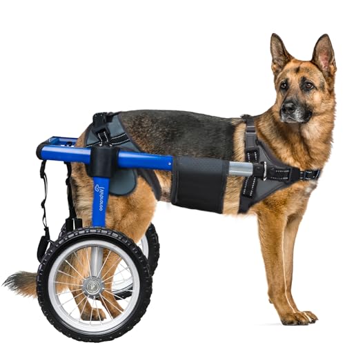 Virbraroo Dog Wheelchair for Back Legs, Dog Wheelchair with All-Terrain Tires & Durable Bearings, Large Dog Wheelchair for Back Legs,88.1-132.2 lbs(XXL)