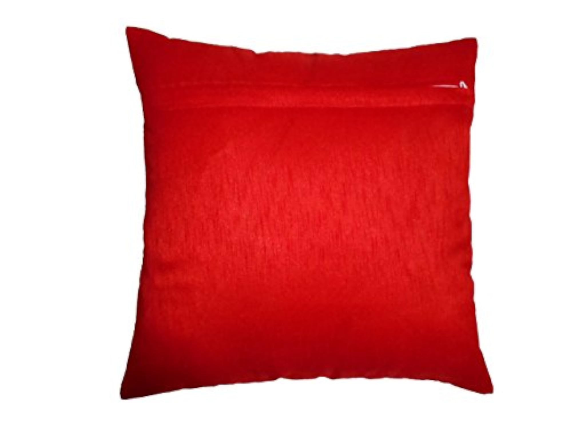Red Plain Cushion Cover Set, Pack of 5