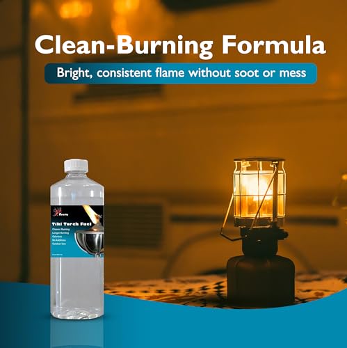 Image of Firefly Fuel Tiki Torch Fuel, 32oz Outdoor Lamp Oil, Pure Odorless Formula, Clean Burning, Low Smoke, Long-Lasting Fuel for Tiki Torches and Lanterns