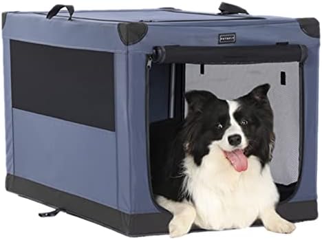 Petsfit Dog Crates for Car, Portable Dog Crates Medium Size, Lightweight Puppy Travel Crate for Small and Medium Dogs