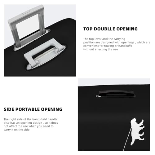 Travel Luggage Cover Funny Bigfoot And Dog Fashion Washable Baggage Suitcase Protector Fit For Luggage Small4