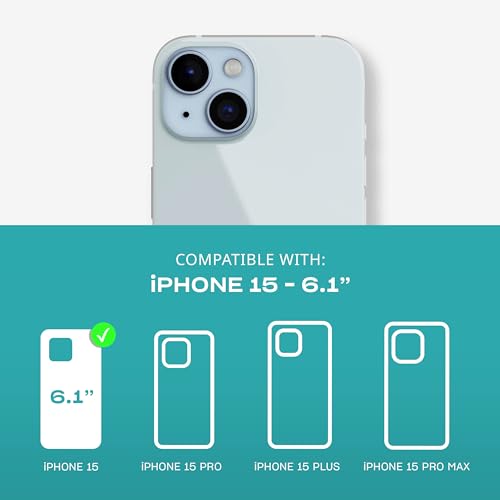 Tech21 Evo Clear case for iPhone 15 - Impact Protection Case - Clear