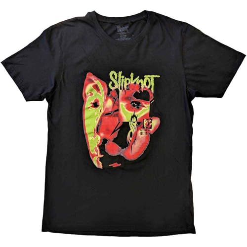Slipknot T Shirt Alien Band Logo Nouveau Officiel Unisex Noir Size M