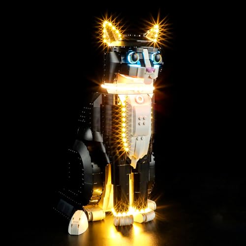Mililier LED Light Kit for Lego 21349 Ideas Tuxedo Cat