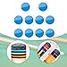 Menolana 10x Pool Cue Tip Pads Billiards Accessory Pool Cue Accessories Repair Part Replacement Ferrule Pads for Bar Leisure Game Room, Sky Blue