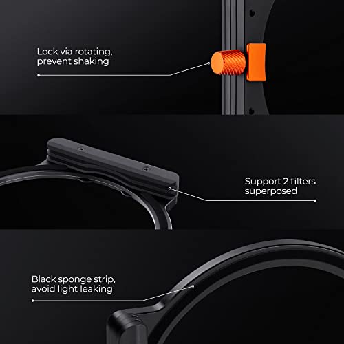 Filtre Black Diffusion 1/4 K&F CONCEPT en verre optique avec bagues d'adaptation