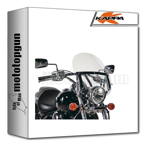 23A + Z801 kappa 23a parabrezza basso clear compatibile con honda vt shadow spirit 750 2007 2008 2009 2010 mototopgun
