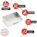 Pit Posse 606 Aluminum Mini Work Tray Shelf Multi-Use Tool Storage Container Holder - Made in USA - Garage Enclosed Trailer Automotive Shop Cabinet Wall Mount Pegboard Insert Trinket Bin (Silver)