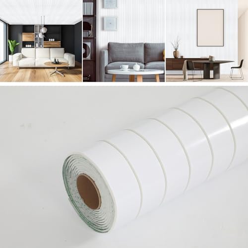 Paneles de pared de madera sintética de PVC para decoración resistente a la humedad y al agua, autoadhesivos,