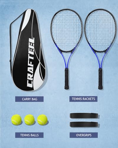 Lot de 2 raquettes de tennis de 68,6 cm adaptées pour débutants