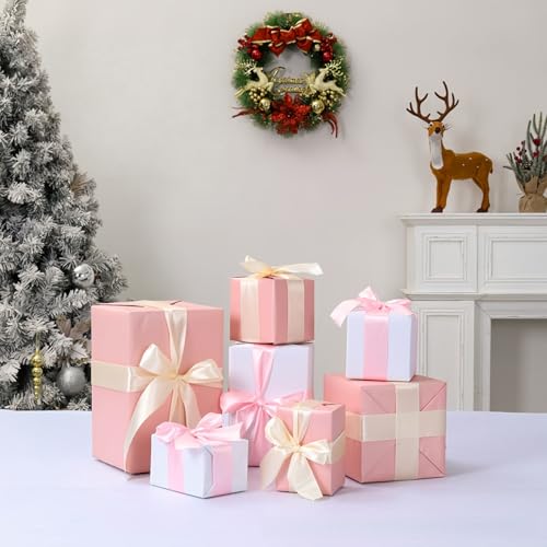 Mudfuio �N���X�}�X �v���[���g�{�b�N�X �N���X�}�X �f�R���[�V���� �{�b�N�X 7�_ �Z�b�g �����` �M�t�g �{�b�N�X ������� �؂₩ ���� �X�� �J�t�F �f�B�X�v���C �p�[�e�B�[ ���� �z���f�[ �V�[�Y�� �v���[���g �A�C�e�� �I�[�i�����g ����