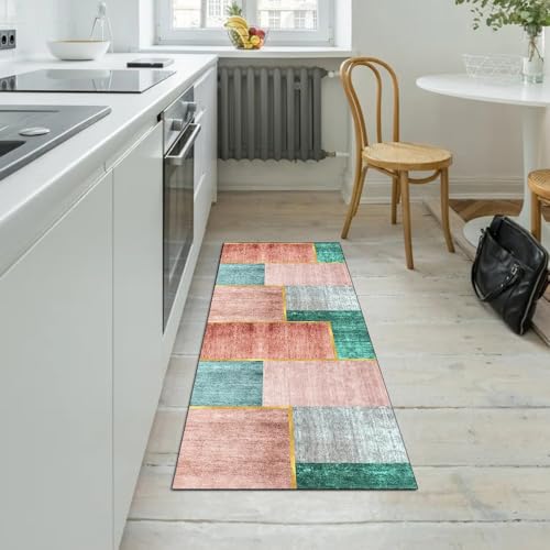 Alfombra larga para dormitorio transitable lavable de 60x160 cm 5