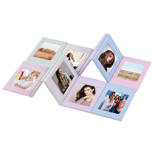 Andoer 10 Marcos de Fotos magnéticos de 3,8 x 2,5 Pulgadas, Juego de Mini Marcos de Fotos para refrigerador, taquilla, Oficina, gabinete de Cocina, Aula, Compatible con Fujifilm