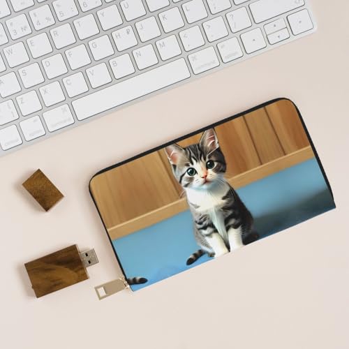 Cartera de mano de gatito para evitar perder las llaves en casa 6