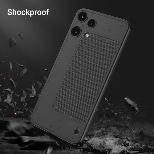 Image of Kapa Double Dip Full 360 Protection Back Case Cover for Nothing Phone 3A LITE (Black)