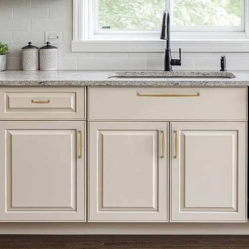 Image of Ravinte Antique Brass Cabinet Handles Solid Handles,12-3 /5 Inch,20 Pack