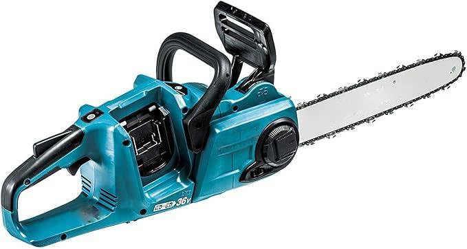 Amazon | 充電式チェンソー ガイドバー350mm 青 18V+18V バッテリ充電