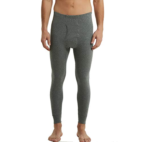 Mens Thermal Underwear Pants Long Johns Bottoms,Midweight Cotton Warm Base Layer Bottom 5