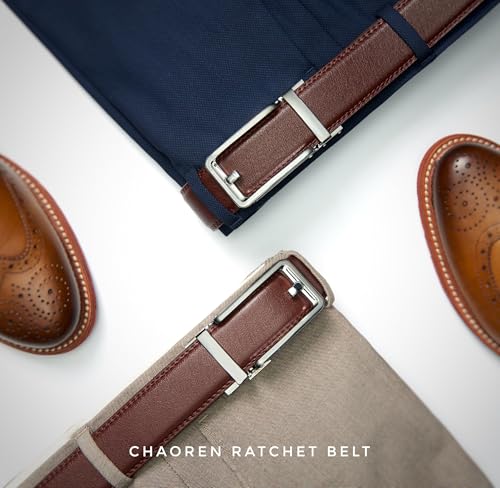 Image of CHAOREN Click Belts for Men - Mens Ratchet Belt 1 3 /8 inch for Dress Pants - Perfect Companion to Men's Oxfords