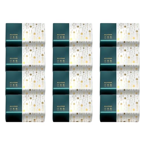 Toallas faciales, papel higiénico de cuatro capas | Hojas de papel especialmente suaves adecuadas para el hogar, cocina, baño, viaje, cuidado de la nariz, limpieza facial, uso del vehículo escolar