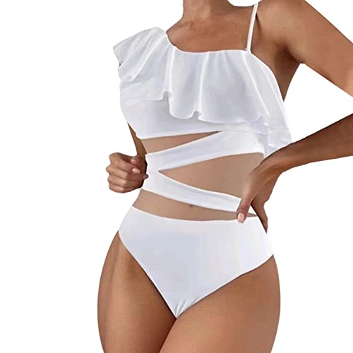 Maillot de bain pour femme noir grande taille avec rembourrage push-up et effet amincissant