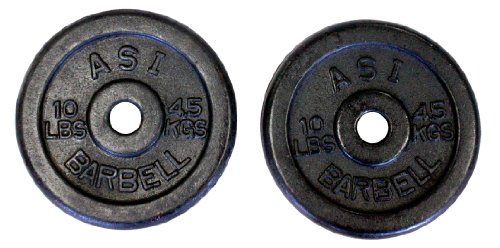 Ader Regular Black Weight Plates- 4 x 10lb