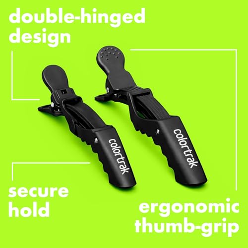 Pinzas profesionales Colortrak Croc Clip 12 unid. negro miniatura 3
