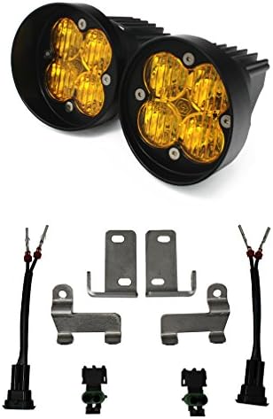 Baja Designs Squadron-R Sport Fog Pocket Kit - '10-21 4Runner; '12-21 Tacoma; '14-21 Tundra (Wide Cornering; Amber)