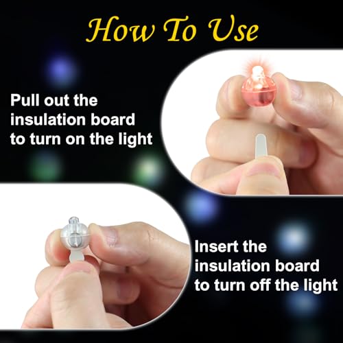 Image of Balloon Lights, Mini LED Lights for Balloons, 100 PCS, Red