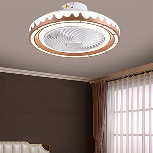 Luz de Techo Minimalista Moderna con Ventiladores LED Ventilador Regulable de Tres Colores Luz de Techo Sala de Estar Hierro Acrílico Control Remoto Ventilador Lámpara Lámpara de Ventilador de