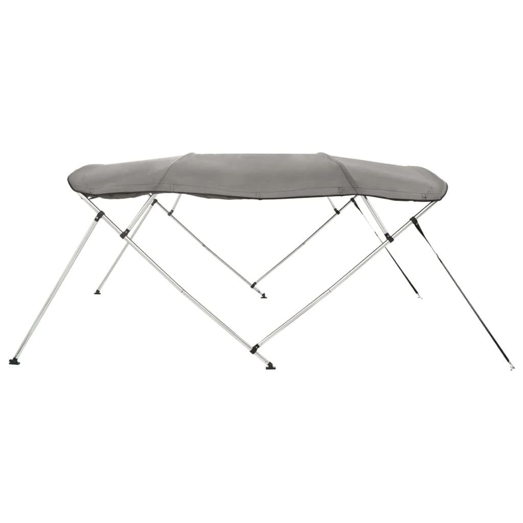 vidaXL Toit bimini à 4 arceaux parois latérales 243x(170-182)x137 cm