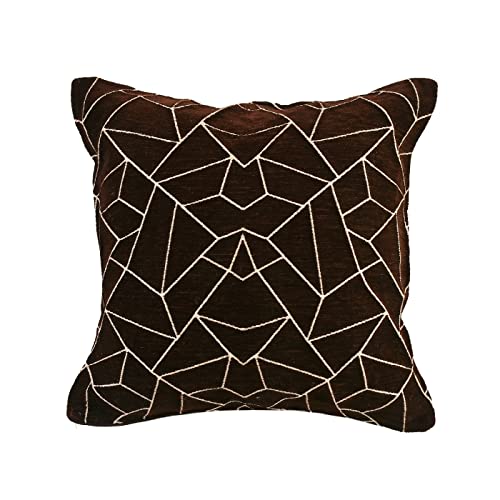 Image of Premium 5 Seater Printed Sofa Cover Set 3,1,1 Seater 10 Pieces Sofa Back Slip Panels, Protector for Single Seater (Coffee, L Shape with Cushion Cover)