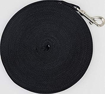 Long Dog Leash for Small Medium Large Dogs, Dog Training Leash for Outside Yard Obedience Recall Training or Camping (50-Feet) Black