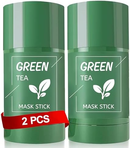 Amazon.com : Green Tea Clay Mask for Face, 2 Pack Green Tea Deep ...
