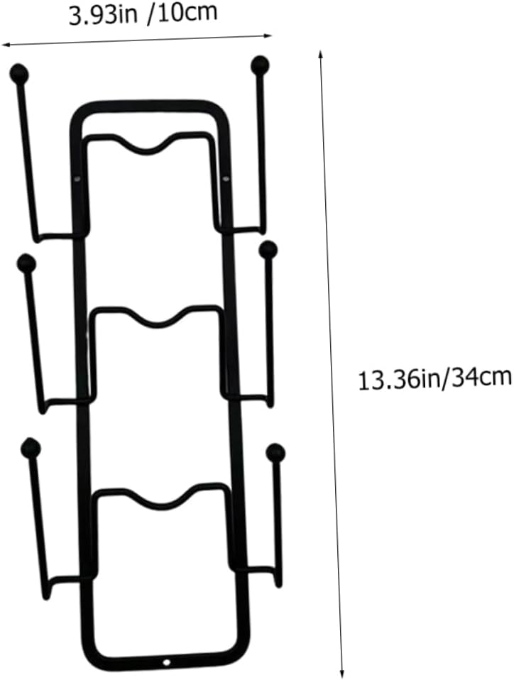 2pcs Pot Lid Organizer -mounted Kitchen Storage for Cookware Lids Space-saving Design Neat Countertop and Reusable Pan Cover Holder Black