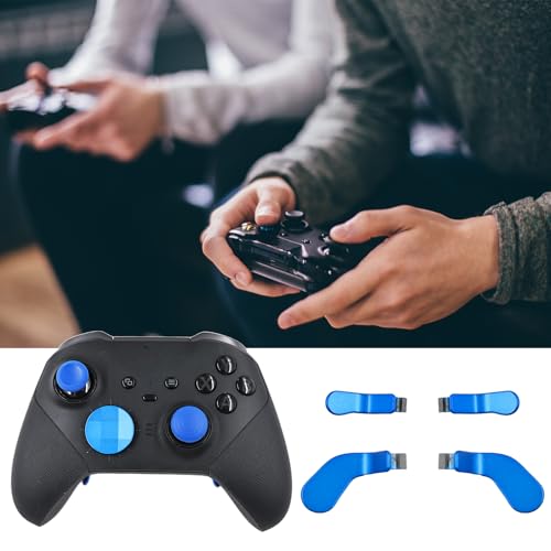 Image of 4 Pcs Elite Control Paddles for Xbox One Elite Controller, Replacement Parts Accessories Kits Metal Paddles for Xbox One Elite Series 2 /Elite 2 Core Controller (Blue)