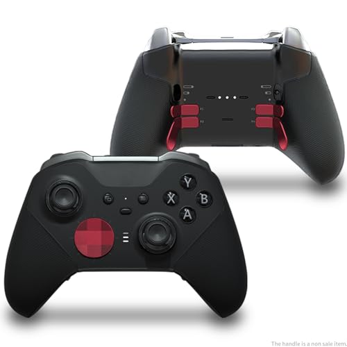 Image of CHARM FOCUS 16-in-1 Metal Thumbsticks Replacement Kits for Xbox Elite Series 2, Xbox Elite 2 Controller Accessories, Includes Magnetic Joysticks, Paddles, Silicone Caps, D-Pads, 1 Tool (Volcano Red)