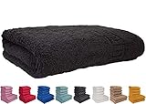 STRATO COTTON - 1 Toalla de Mano (50x90 cm), Toalla de Mano Absorbente Algodón 100% natural, Negro