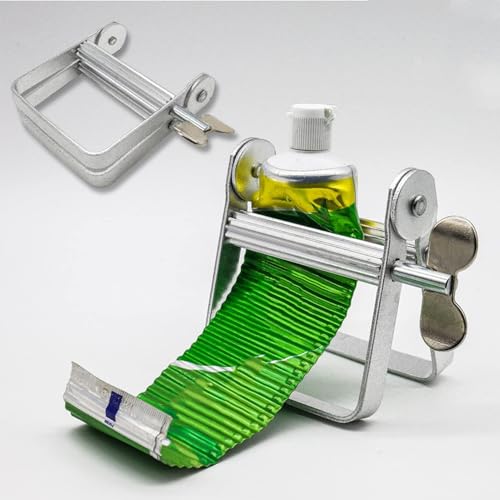 Exprimidor de pasta de dientes de acero inoxidable duradero de dos piezas 6