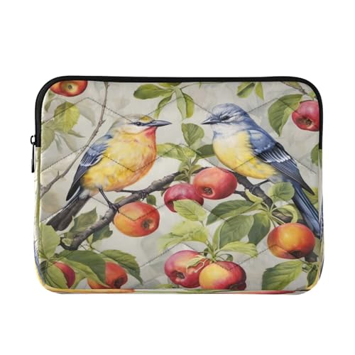 Funda para portátil 13-14 pulgadas impermeable con diseño de aves