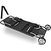 VEVOR Animal Stretcher, 45 x 25 Inch Max. 250 lbs Capacity, Dog Transport Pet Trolley with Wheels, Veterinary Apply for Large Pets, Black
