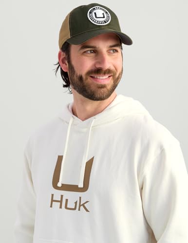 HUK Cotton Fleece Hoodie, Soft, Warm, Comfortable Hooded Sweatshirt Pullover for Men3