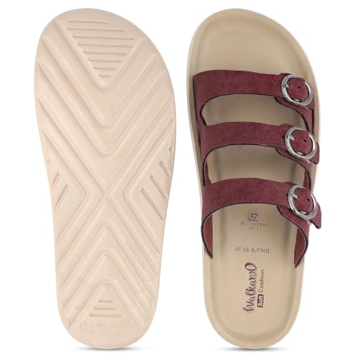 Image of WALKAROO Comfort Sandal For Women's|Lightweight and Comfortable|Soft Cushioned Insole|Stylish Casual Wear|WE2024