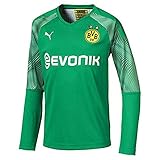 Regular Fit PUMA Jungen BVB LS GK Shirt Replica Jr with Evonik without OPEL Torwarttrikot, Bright Green, 140