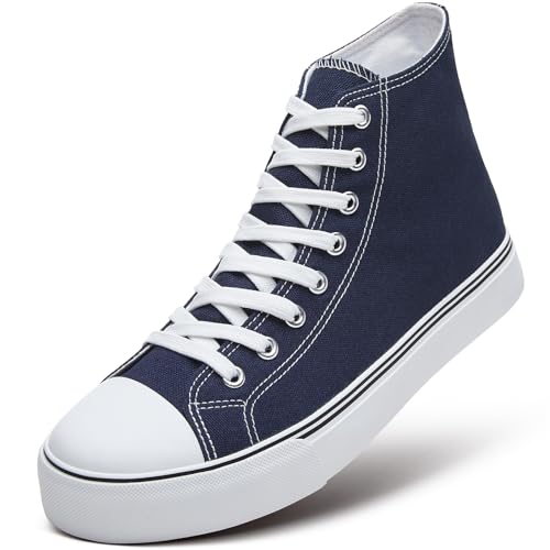 ZGR Men's High Top Canvas Sneakers Lace Up Classic Casual...