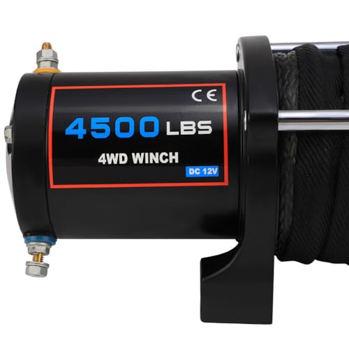 Winche eléctrico Scitoo 12V 4500 lbs sintético miniatura 6