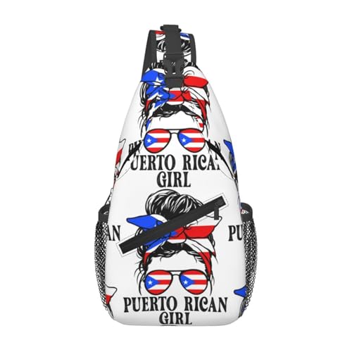 Mochila de pecho y bandolera blanca para deporte y viaje miniatura 1